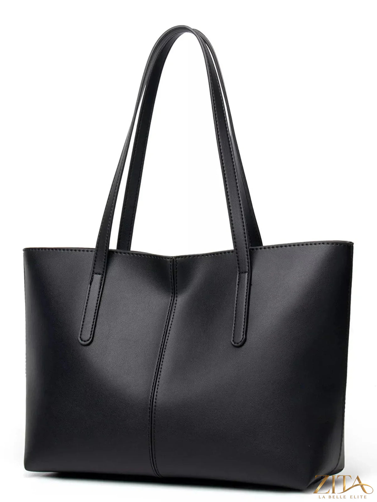 Zita La Belle Elite PU leather tote bag with sturdy handles and spacious interior, stylish accessory for everyday use