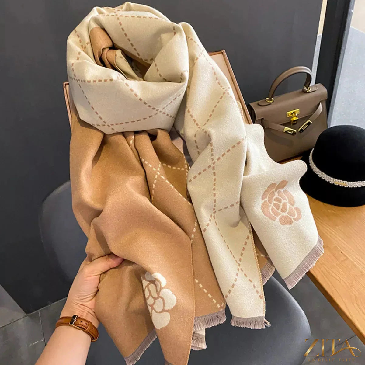Raw hem scarf by Trendsi featuring soft, lightweight fabric with frayed edges, perfect for stylish, casual accessories.