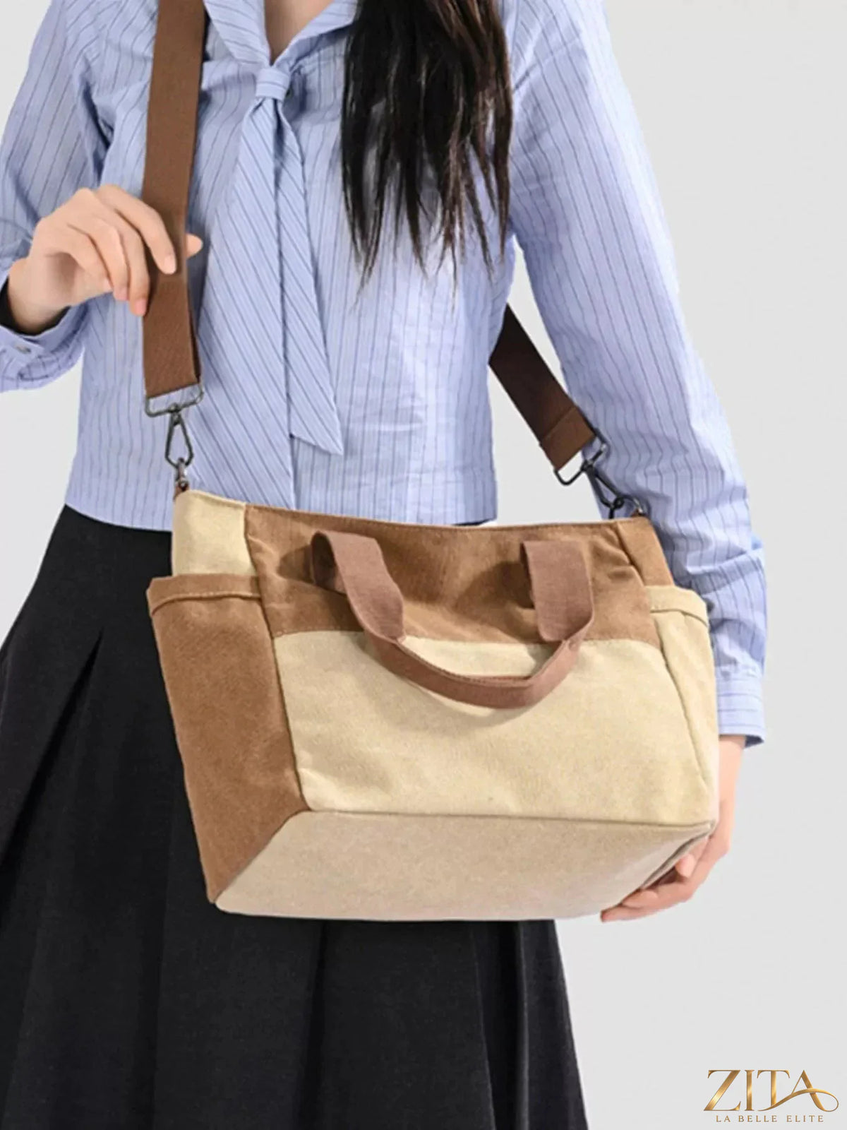Zita La Belle Elite travel bag with multiple pockets, featuring durable fabric, sturdy handles, and organized compartments for travel essentials.