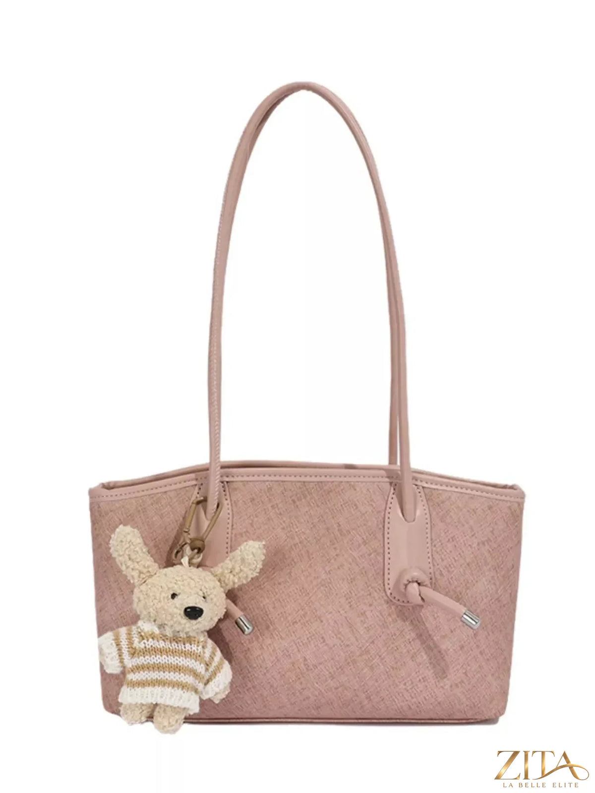 Zita La Belle Elite PU leather tote bag with dual handles and spacious interior, stylish accessory for daily use.