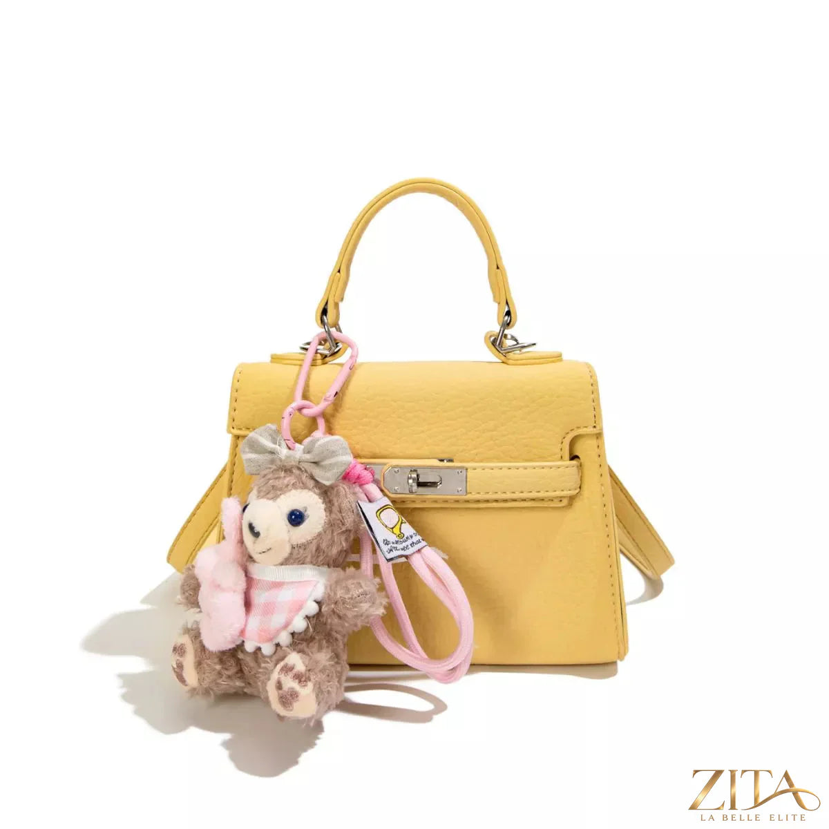 Trendsi PU leather handbag with top handle and gold hardware, stylish accessory for casual or evening wear.