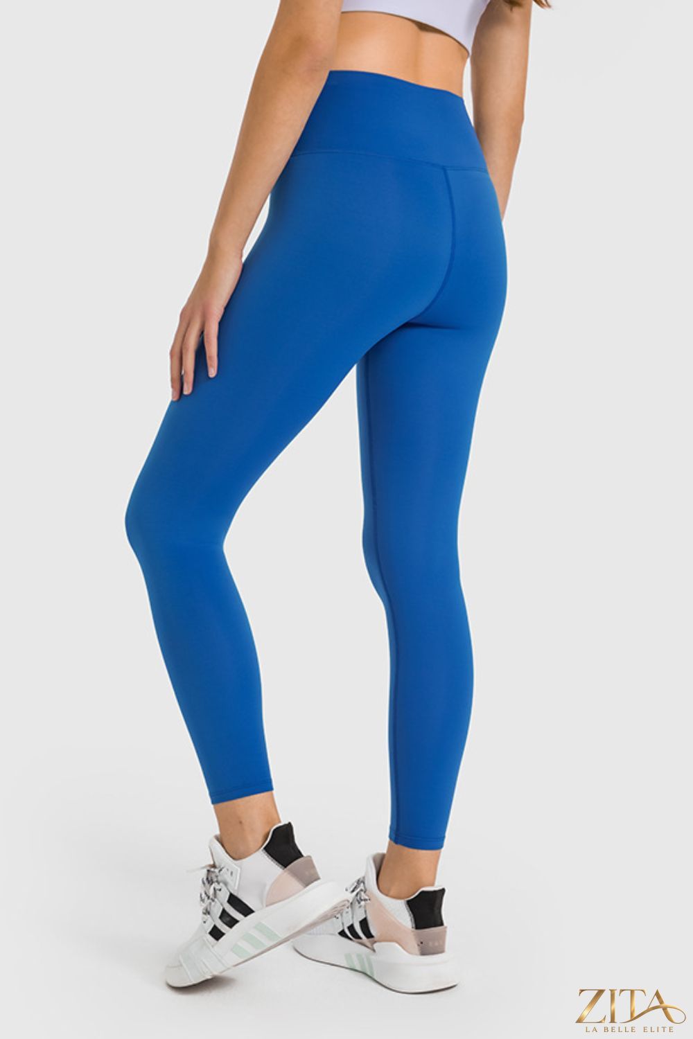 Zita La Belle Elite Millennia high waist ankle-length yoga leggings in black, showcasing a snug fit and comfortable stretch.