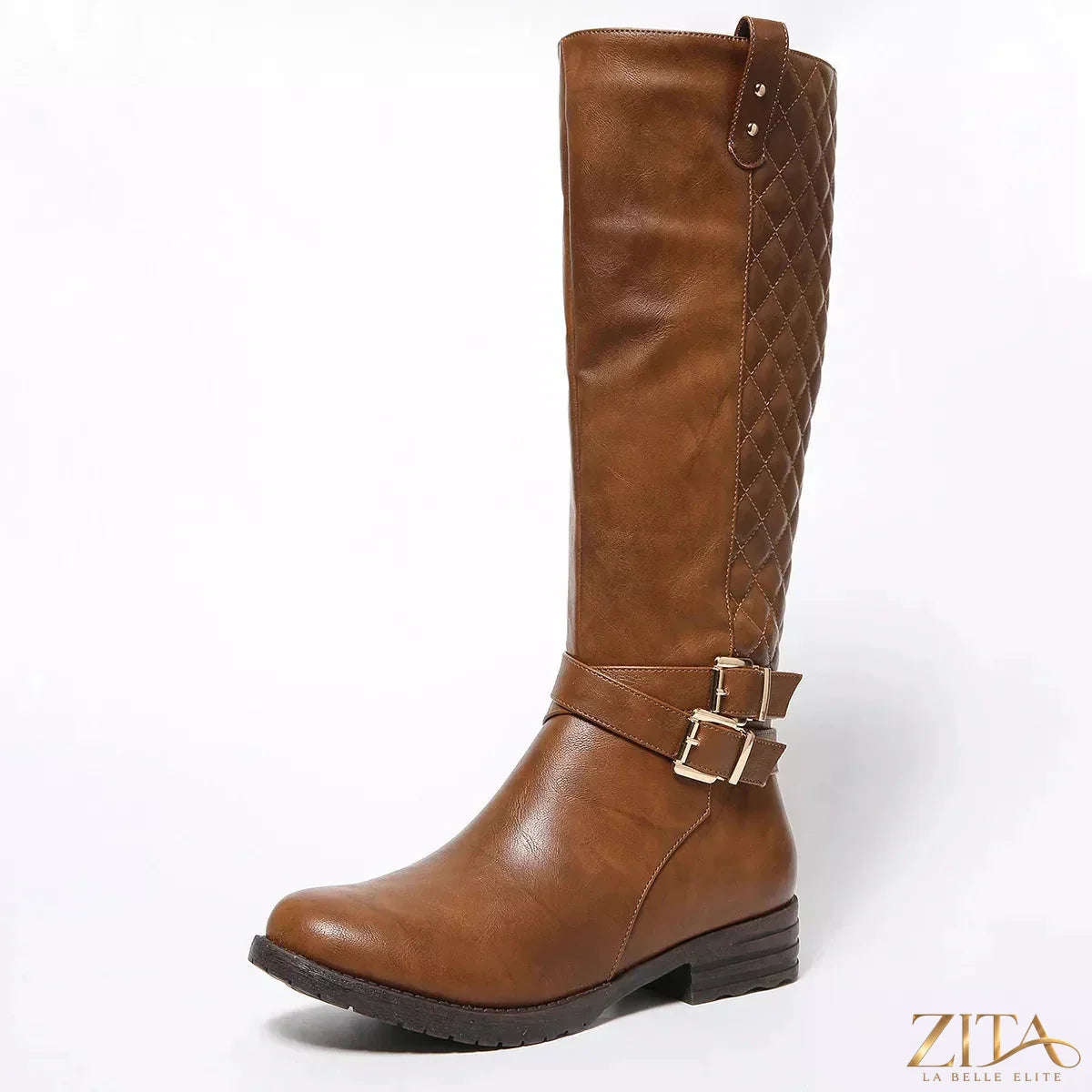 Zita La Belle Elite round toe block heel boots with sleek design and sturdy heels, perfect for stylish everyday wear