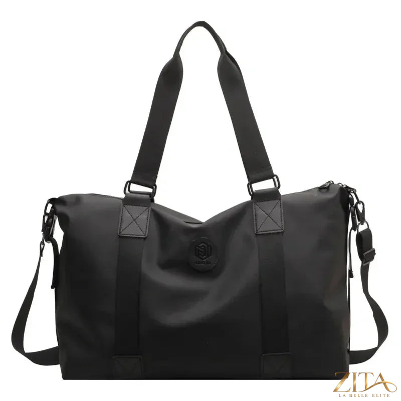 Zita La Belle Elite Oxford Cloth Travel Handbag with sturdy handles and spacious interior for travel essentials.