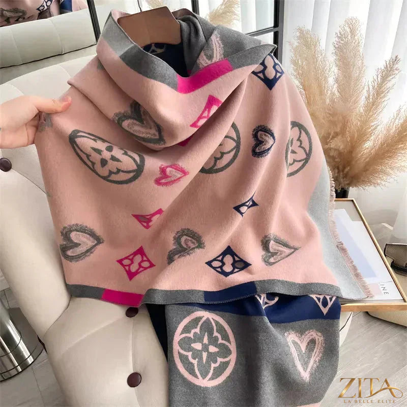 Raw hem scarf by Trendsi featuring lightweight, soft fabric with frayed edges, styled for a casual and chic accessory look.