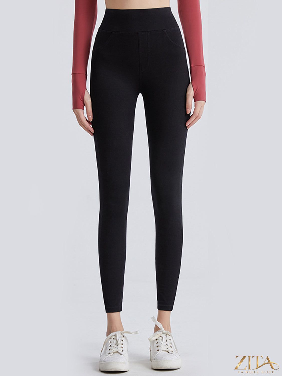 Trendsi wide waistband sports leggings featuring a comfortable fit and sleek design, perfect for activewear and workouts.