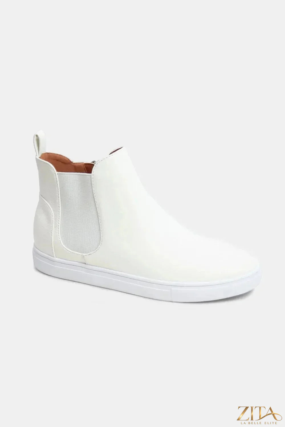 Zita La Belle Elite Beast Fashion faux suede sneakers with elastic side panels and casual slip-on design.