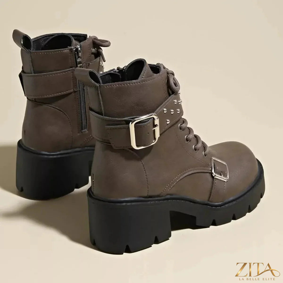 Trendsi round toe block heel boots featuring a sleek design and stylish silhouette, perfect for casual and dressy outfits.