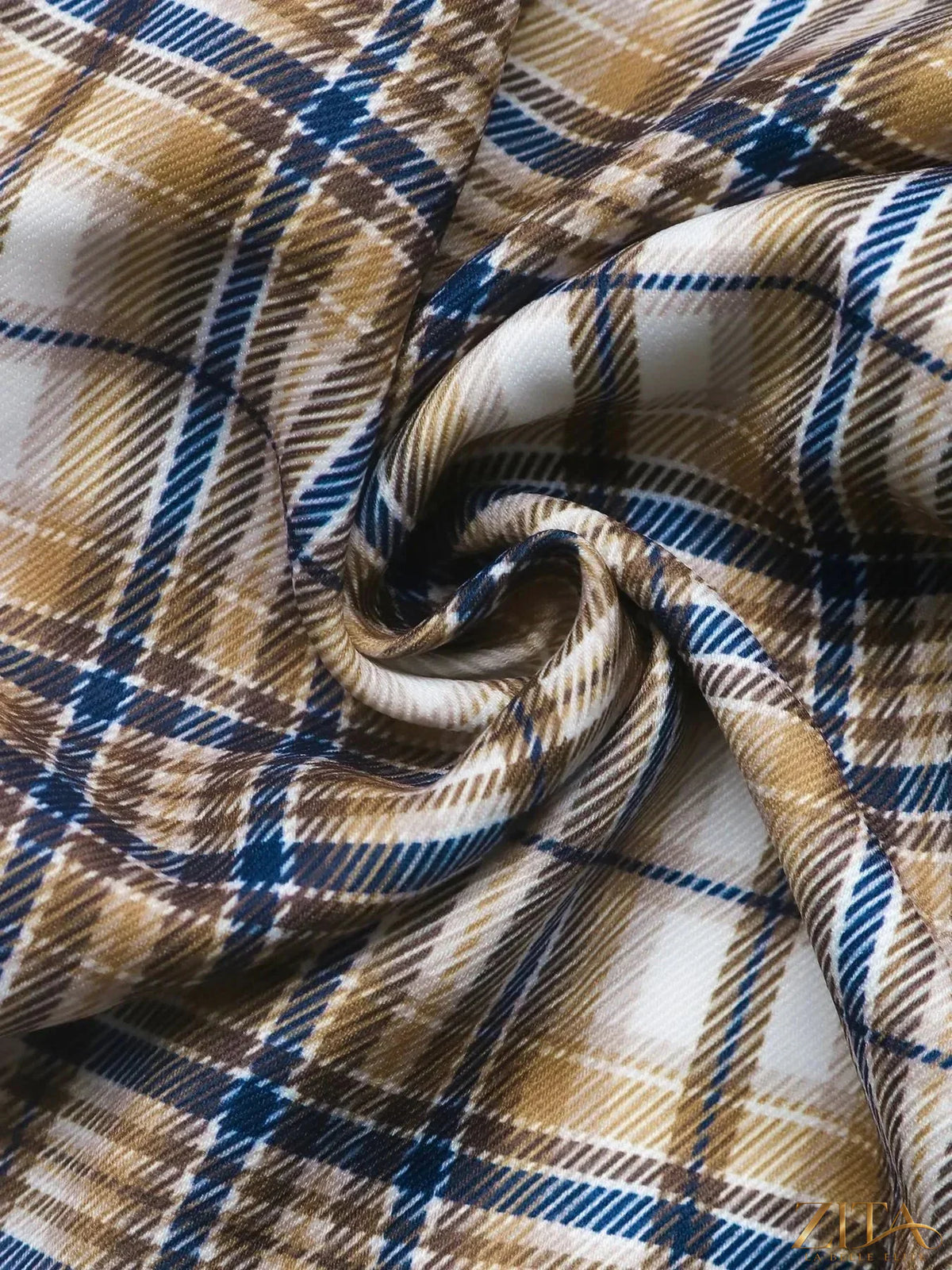 Zita La Belle Elite number 87 plaid long sleeve blazer in tailored fit, featuring a classic plaid pattern and structured design.