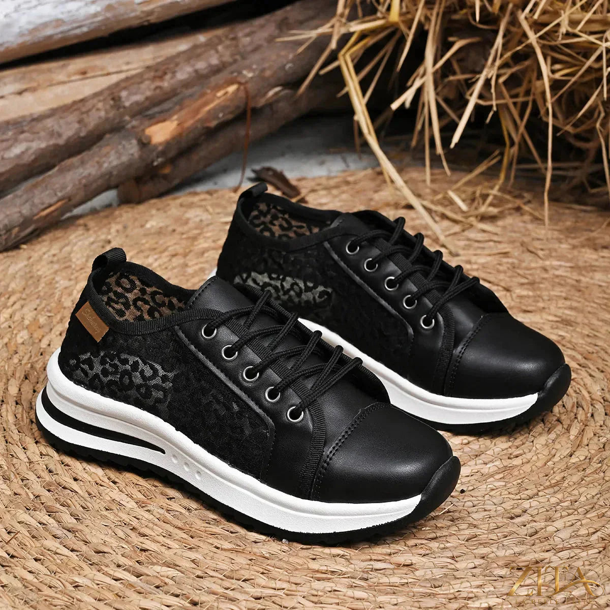 Zita La Belle Elite lace-up platform sneakers with chunky soles and stylish design, perfect for casual and trendy outfits.