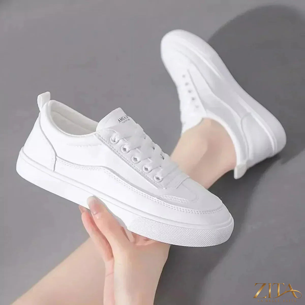 Zita La Belle Elite round toe platform sneakers with chunky soles and stylish design, perfect for casual and trendy outfits.