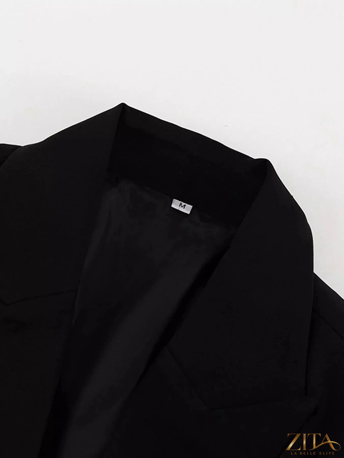 Zita La Belle Elite button-down blazer dress with a stylish cut-out waist, tailored fit, and classic lapel collar.
