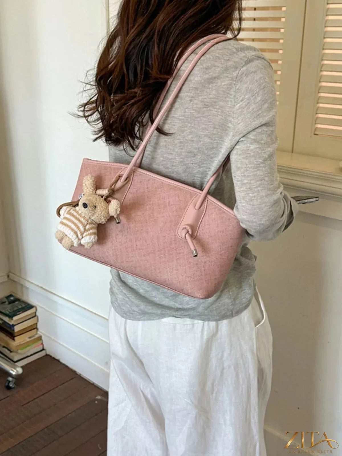 Zita La Belle Elite PU leather tote bag with sturdy handles and spacious interior, ideal for daily use and stylish carry.