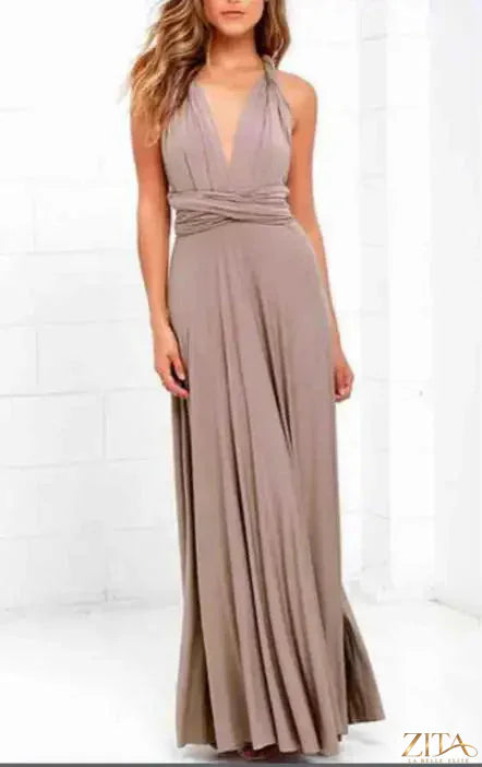 Zita La Belle Elite sleeveless backless women's evening dress with a sexy, elegant design and sophisticated temperament.