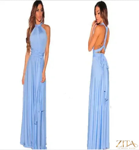 Zita La Belle Elite backless, sleeveless women's evening dress featuring a stylish and elegant design for special occasions.