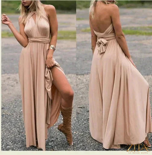 Zita La Belle Elite sleeveless backless women’s evening dress featuring a sexy, elegant design and a sophisticated temperament.