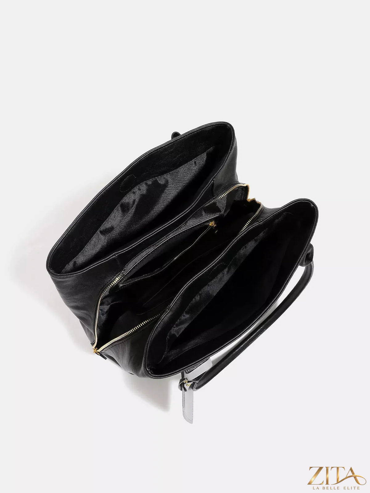 Trendsi PU leather tote bag with dual handles and spacious interior, stylish and durable for everyday use
