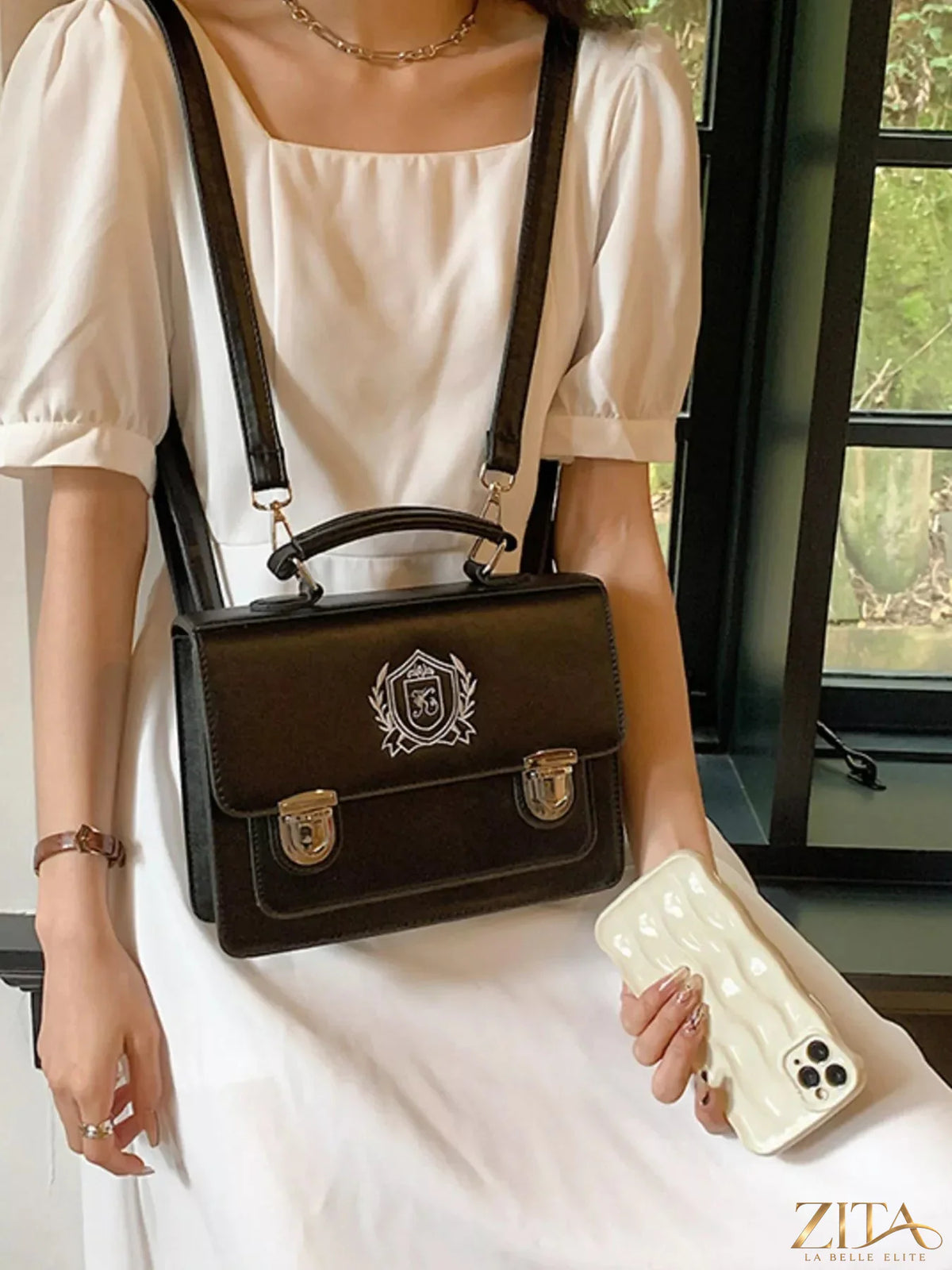 Trendsi PU leather backpack bag with adjustable straps, multiple compartments, and sleek design for everyday use.