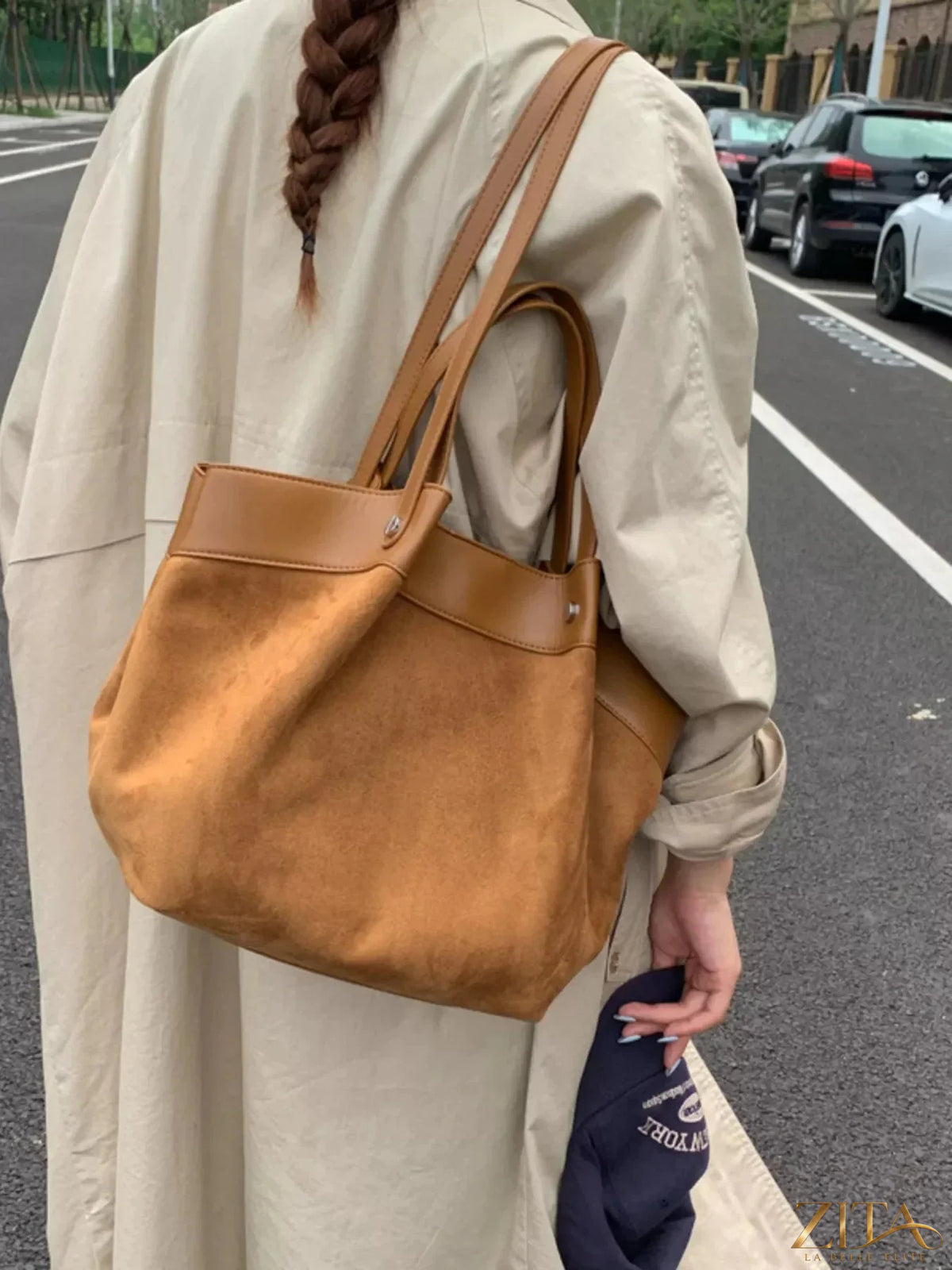 Lightweight classic color tote bag by Zita La Belle Elite featuring durable fabric and spacious interior for everyday use.