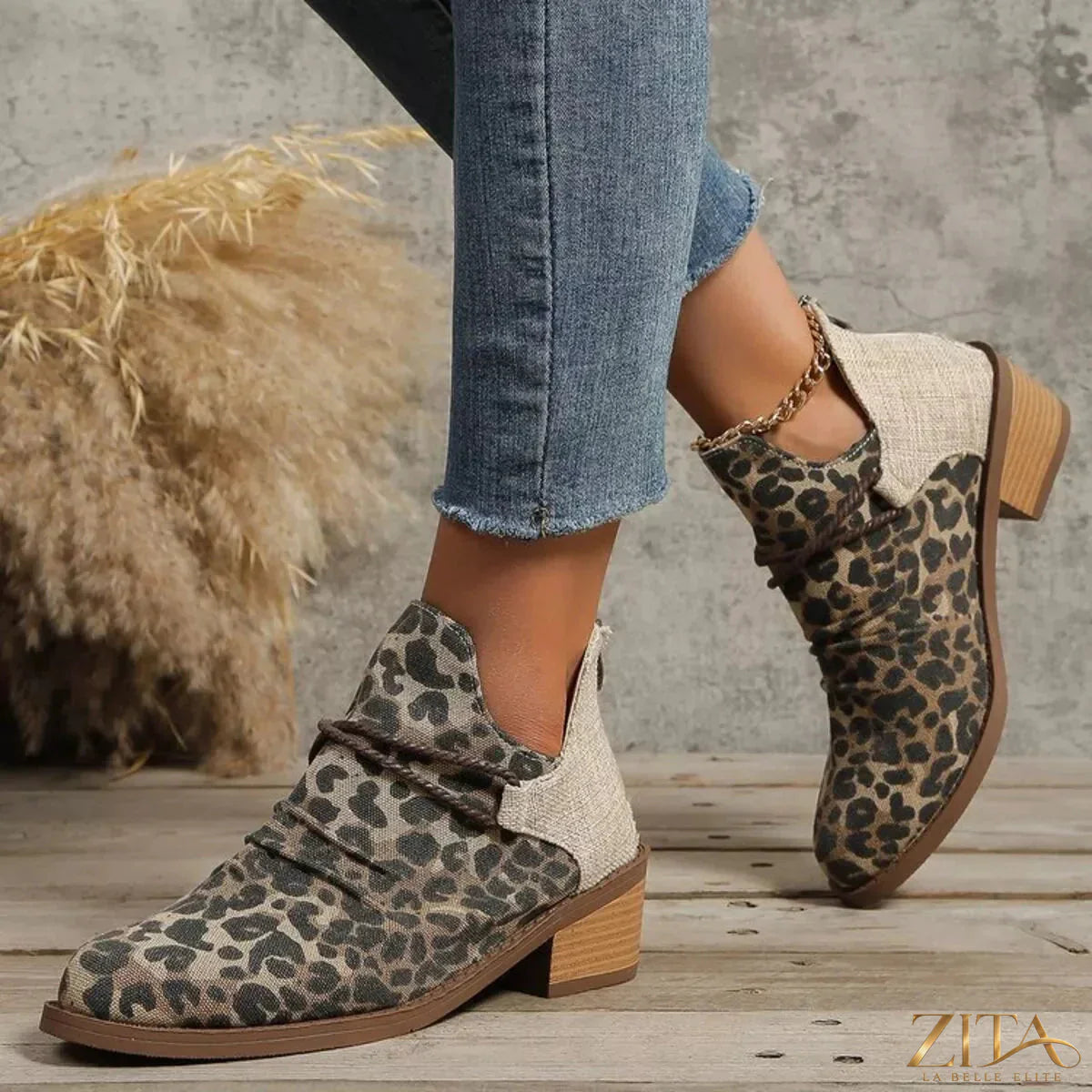 Zita La Belle Elite block heel ankle boots featuring sleek design, black leather upper, and sturdy block heel for stylish comfort.