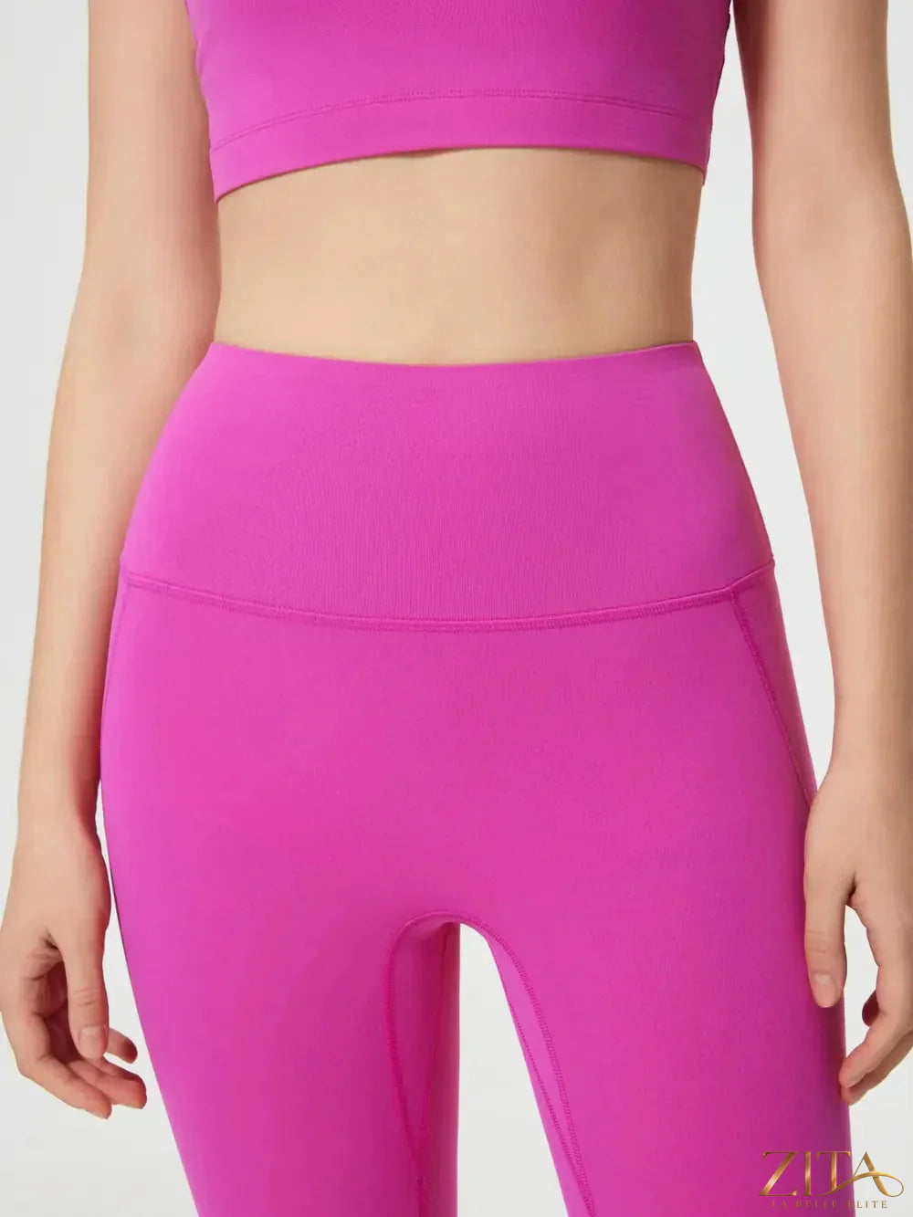 Millennia wide waistband active leggings by Trendsi, black with a snug fit, high-rise design, and seamless construction for workout comfort.