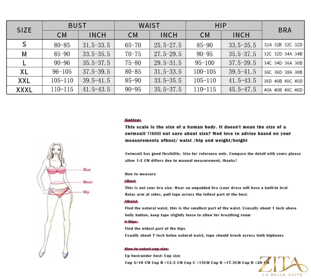 Zita La Belle Elite Ruffle Push-Up Bandage Bikini Set in dark red with ruffled top and fitted bottom, stylish swimwear for women.