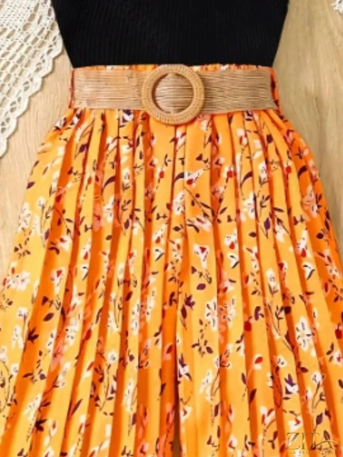 Children's sleeveless top and wide-leg pants set by Zita La Belle Elite, featuring a colorful sleeveless top and comfortable wide-leg pants.