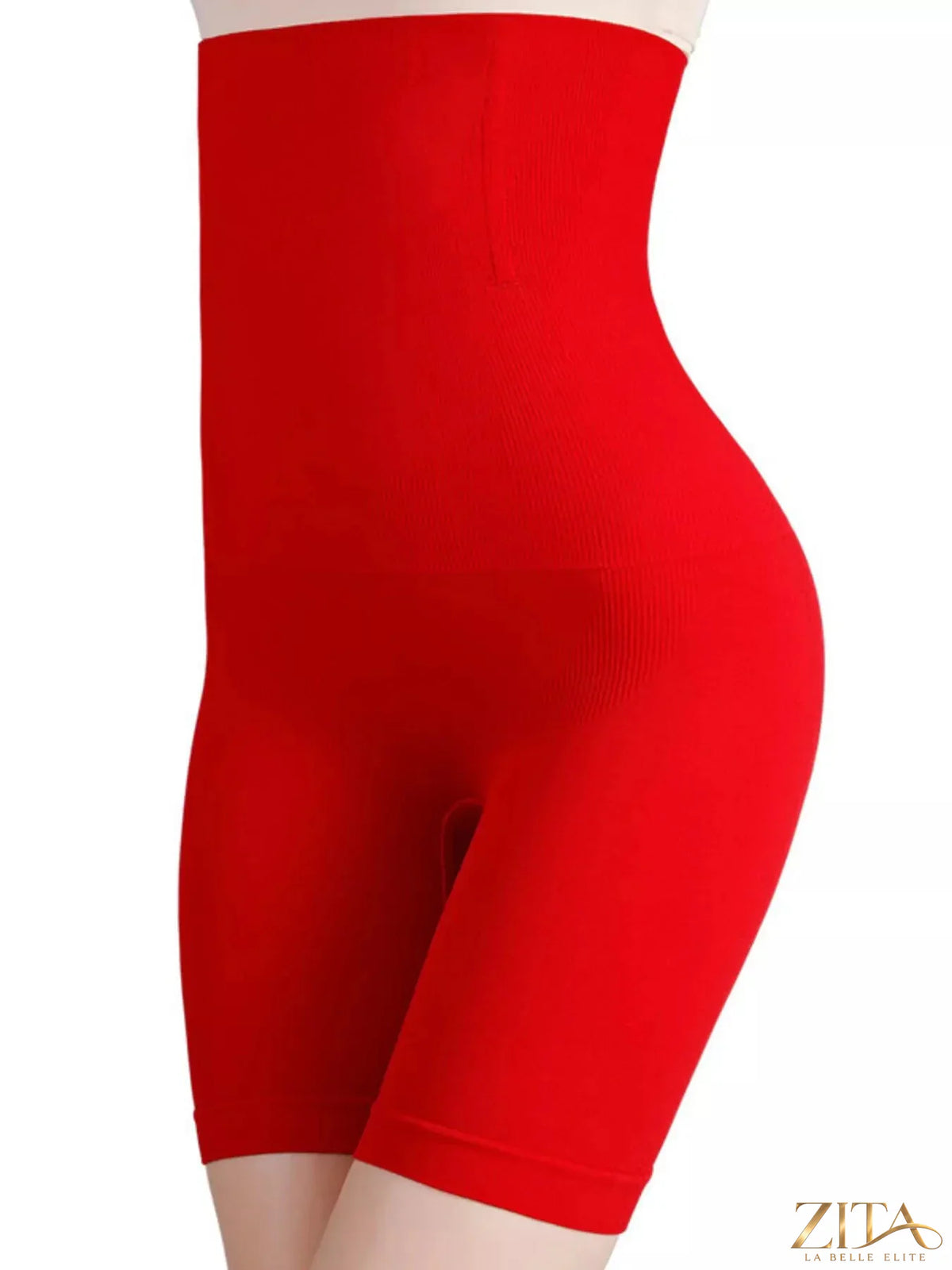 Full size high waist compression slimming leggings by Zita La Belle Elite, plus size, stretchy and form-fitting for shape enhancement.