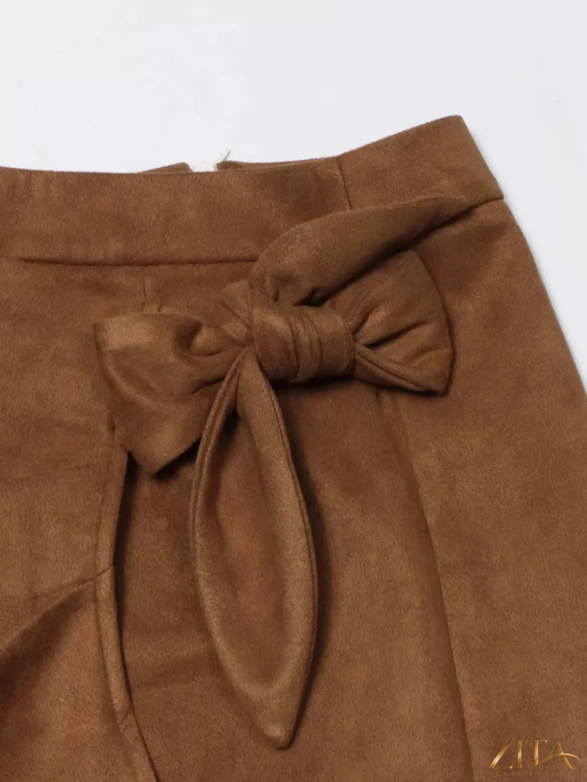 Trendsi wrap midi skirt in a stylish, flowy design with a tie waist, perfect for casual or dressy outfits.