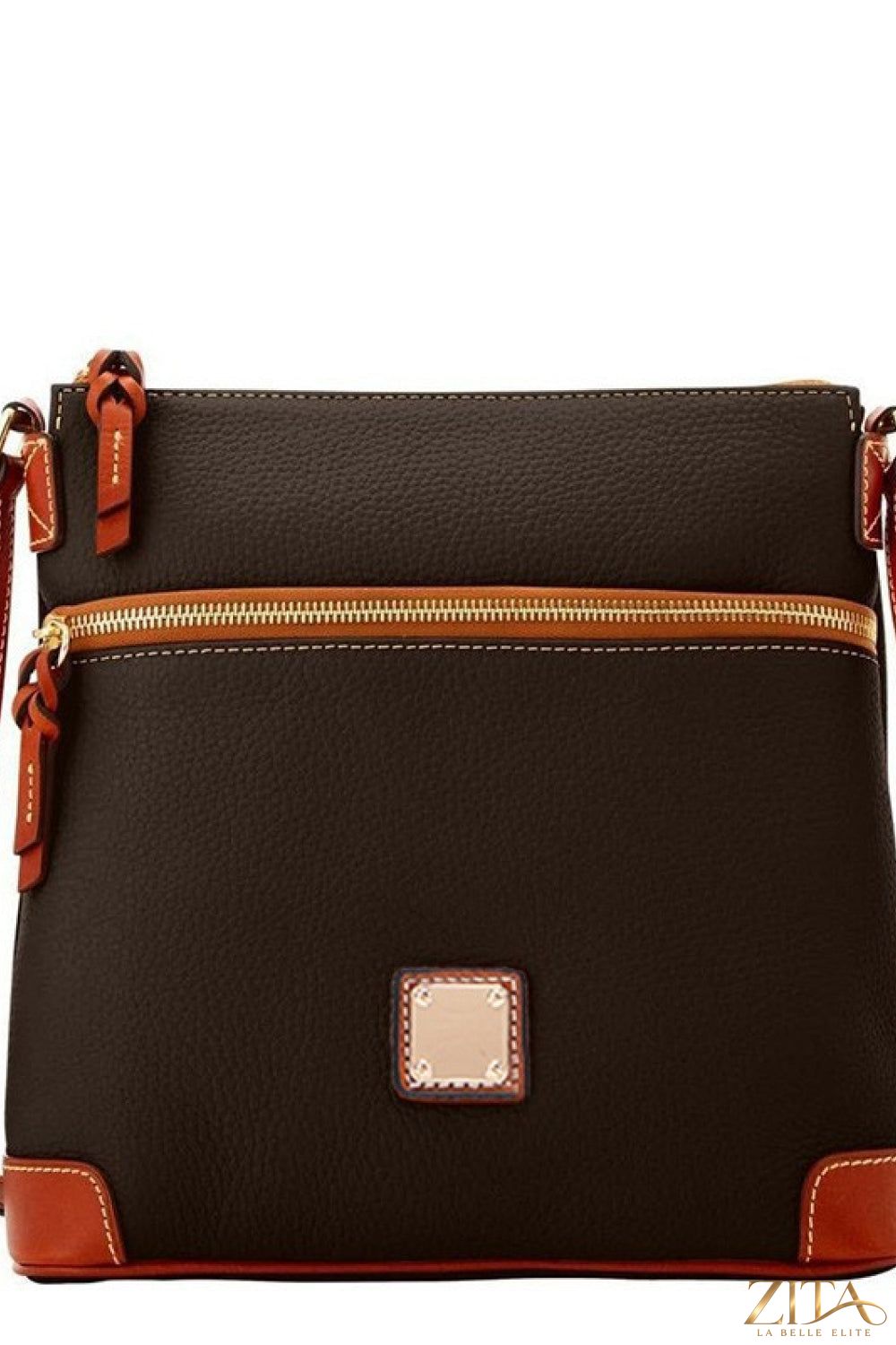 Zita La Belle Elite PU leather crossbody bag with adjustable strap and minimalist design, perfect for casual and everyday use.