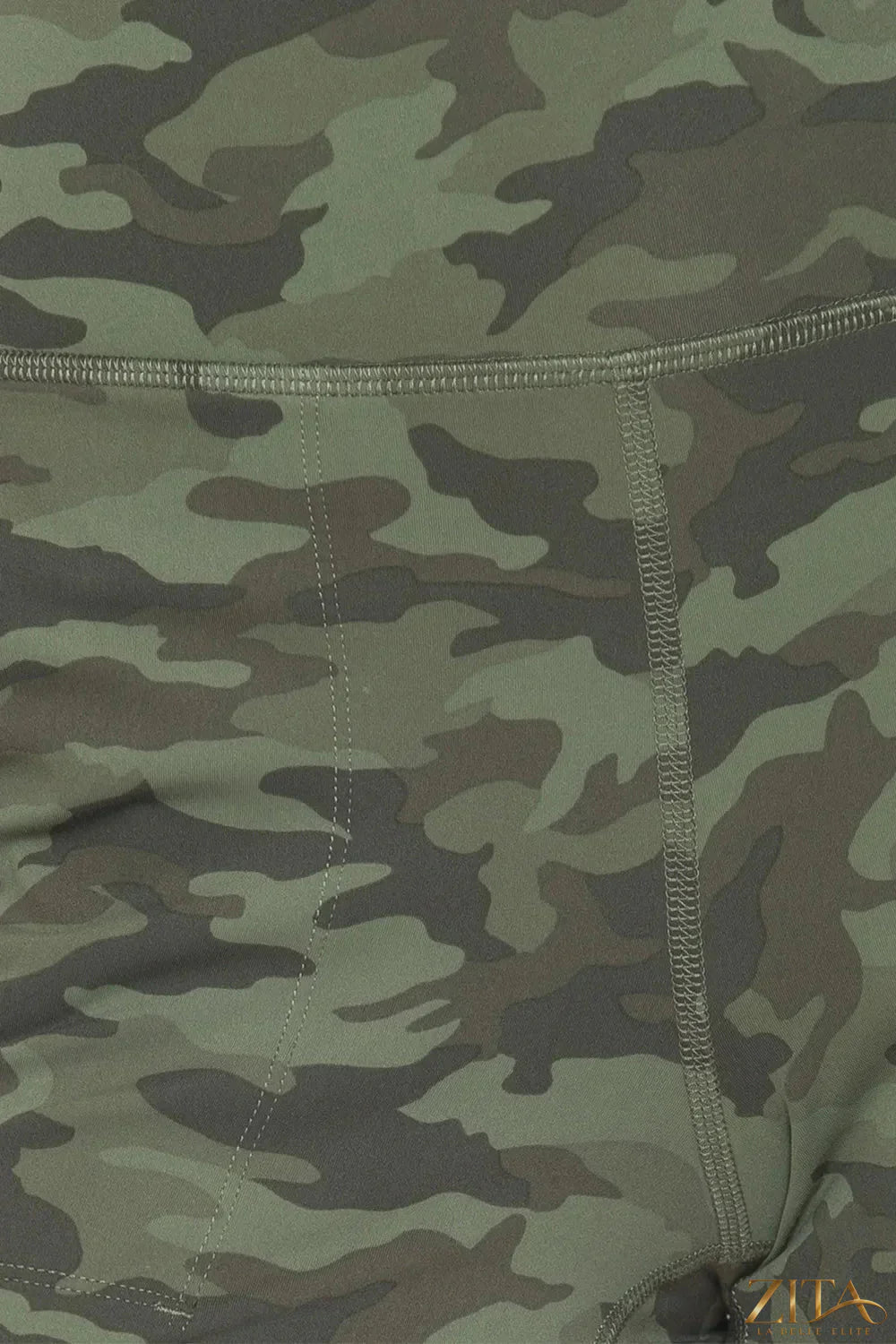 Camouflage high waist leggings from Trendsi, showing the stretchy fabric and fitted design perfect for activewear and casual wear.