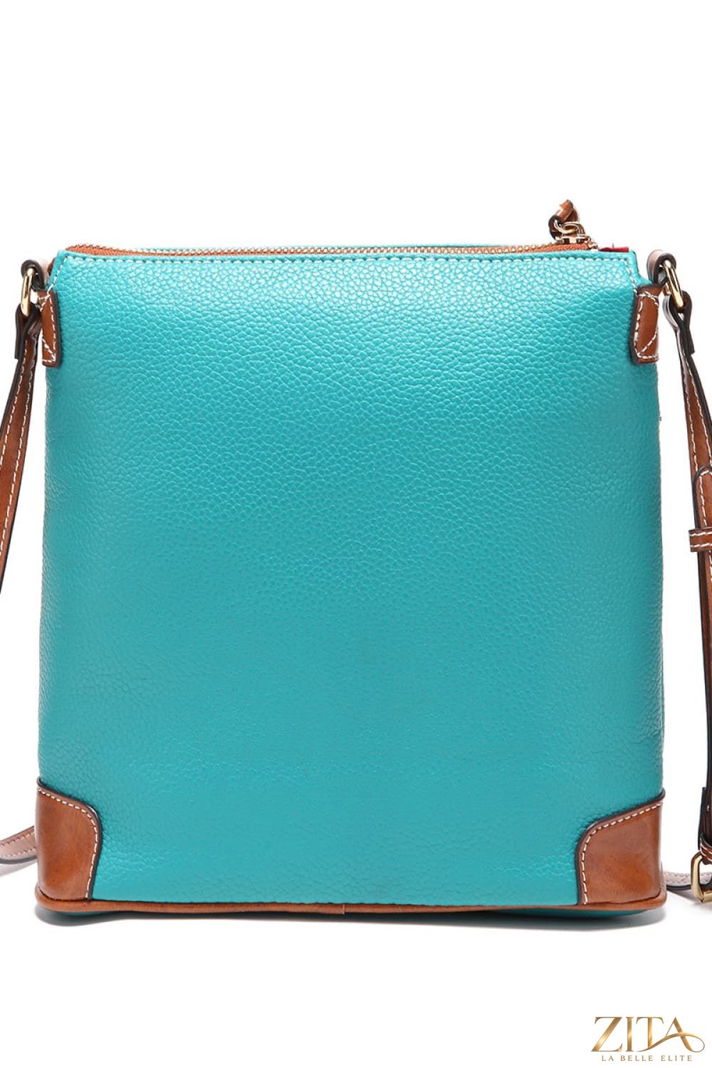 Zita La Belle Elite PU leather crossbody bag with adjustable strap and sleek design, ideal for stylish everyday use.