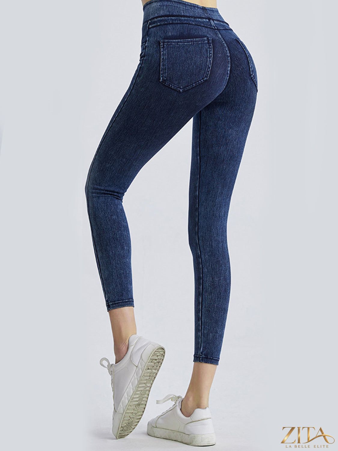 Trendsi wide waistband sports leggings featuring a high-rise fit, stretchy fabric, and sleek design for active wear and workouts.