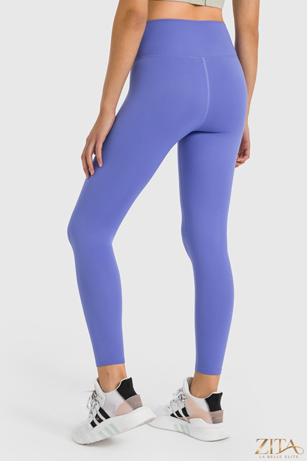 Zita La Belle Elite Millennia high waist ankle-length yoga leggings displayed on a model, showcasing a sleek, fitted design for active wear.