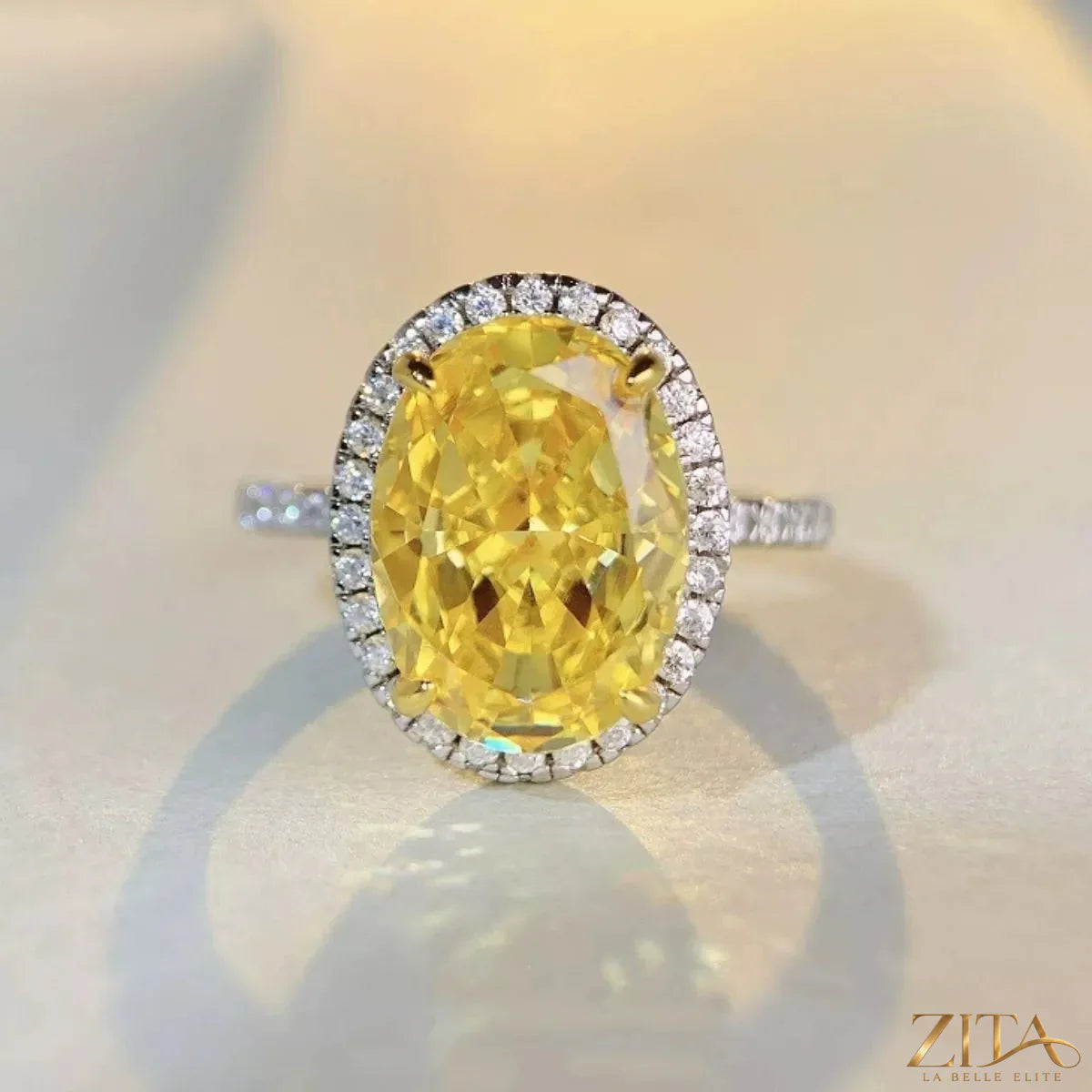 925 sterling silver zircon round ring featuring a sparkling gemstone setting, stylish jewelry by Trendsi.