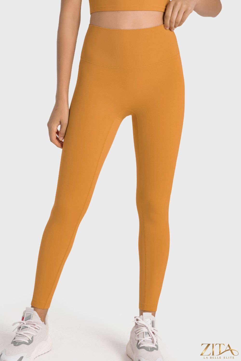 Millennia high-rise wide waistband yoga leggings in black, featuring a comfortable fit and stretchy fabric for active wear.