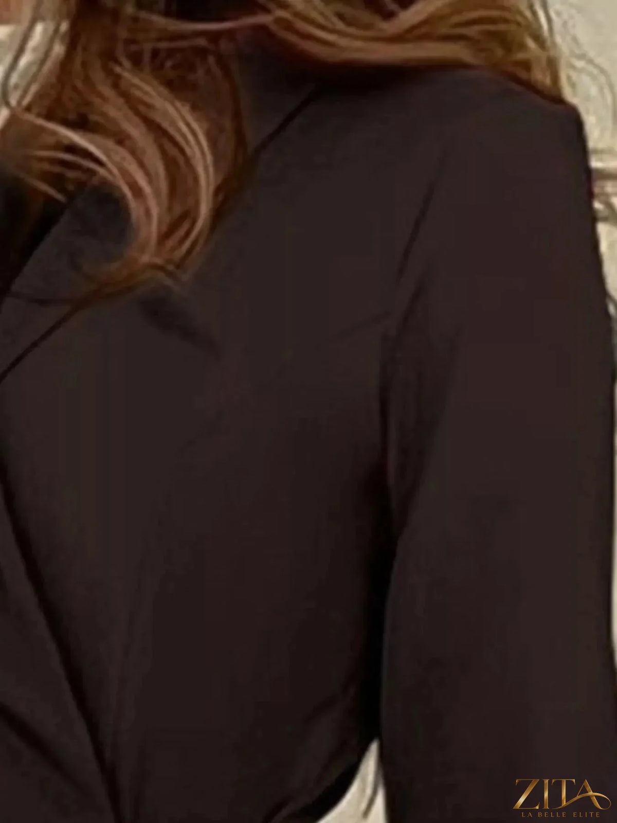 Zita La Belle Elite blazer style pleated midi dress featuring a fitted bodice and flowing pleated skirt in elegant design