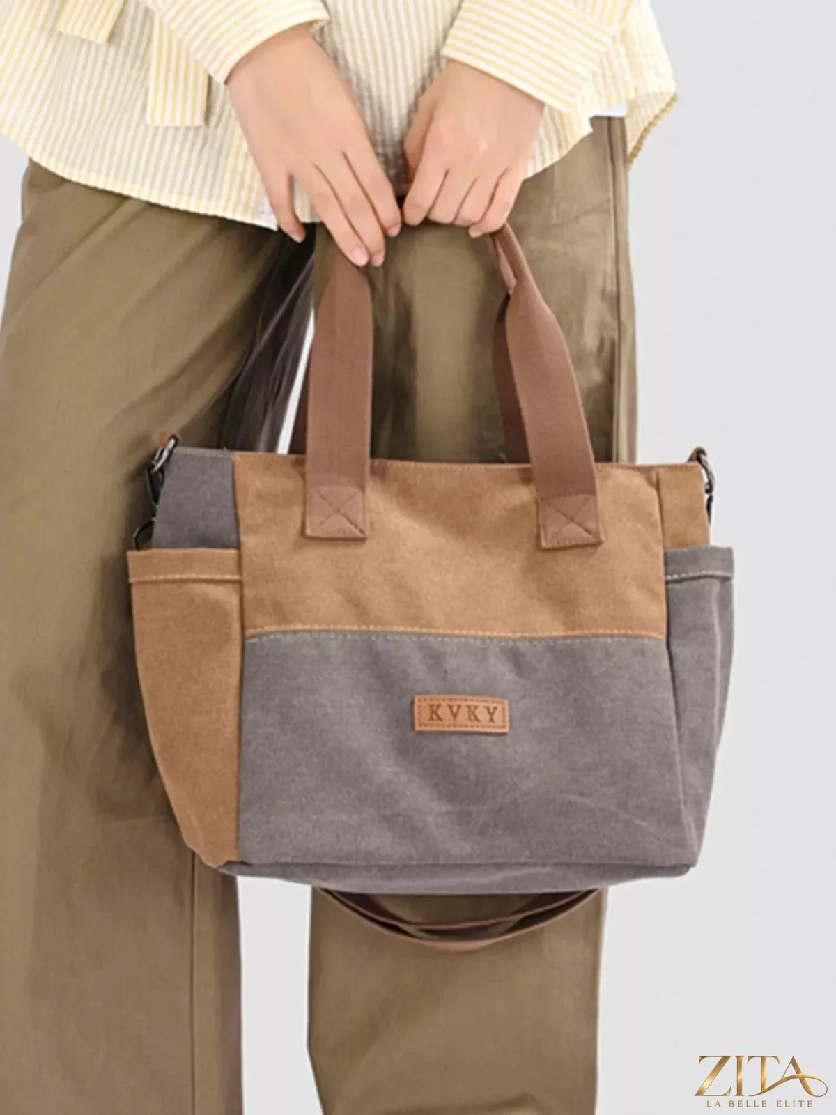 Zita La Belle Elite travel bag with multiple pockets, featuring durable fabric and spacious compartments for organized packing.