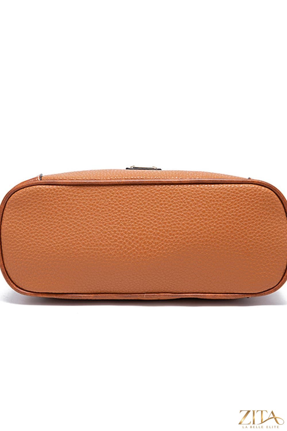 Zita La Belle Elite PU leather crossbody bag with adjustable strap and sleek design, ideal for everyday use.
