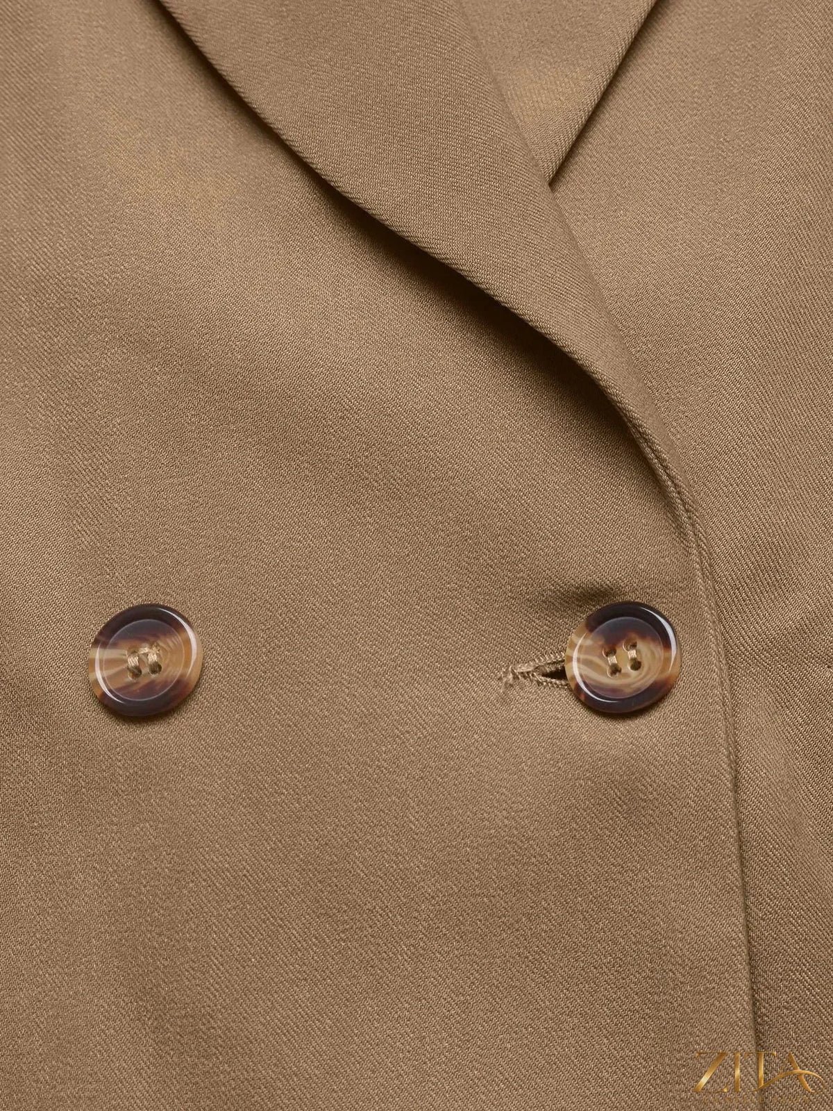 Zita La Belle Elite leopard cuff long sleeve blazer with lapel collar, stylish and tailored for a chic, trendy look.