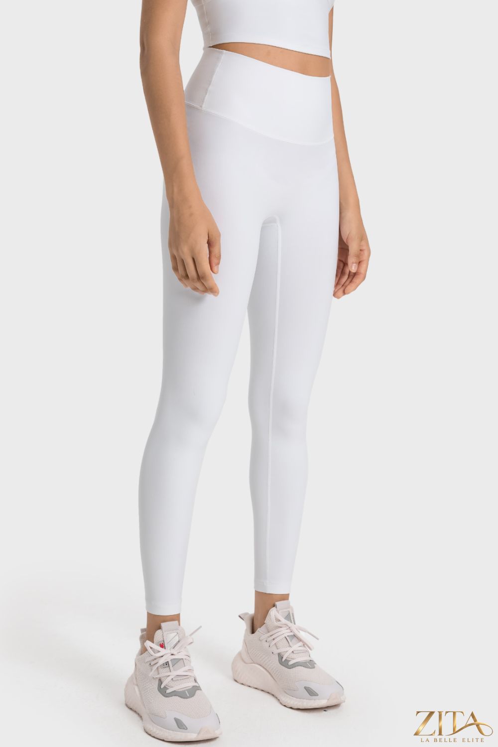 Millennia high-rise wide waistband yoga leggings in black with a snug fit and stretchy fabric for comfortable active wear.