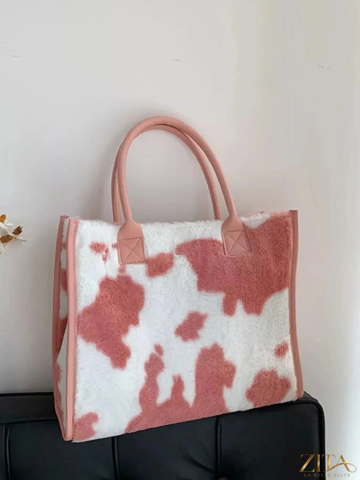 Zita La Belle Elite plush tote bag with soft, textured fabric and spacious interior for carrying daily essentials