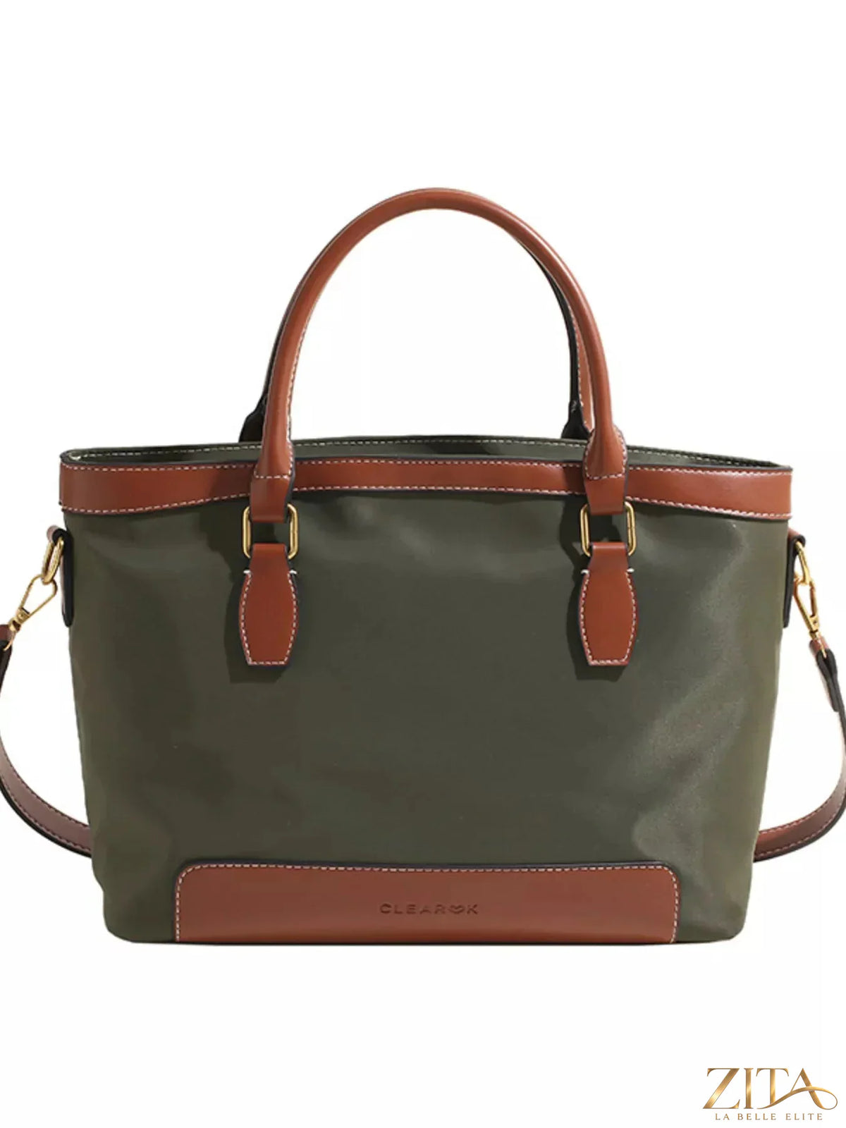 Zita La Belle Elite PU leather tote bag with dual handles and spacious interior, stylish and perfect for daily use