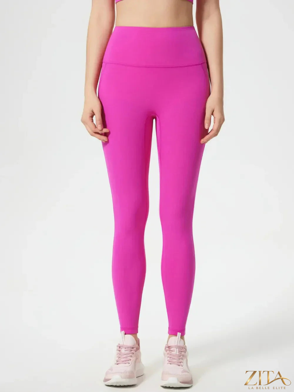 Trendsi Millennia wide waistband active leggings in black, featuring a comfortable stretch fit and sleek design for workout or casual wear.