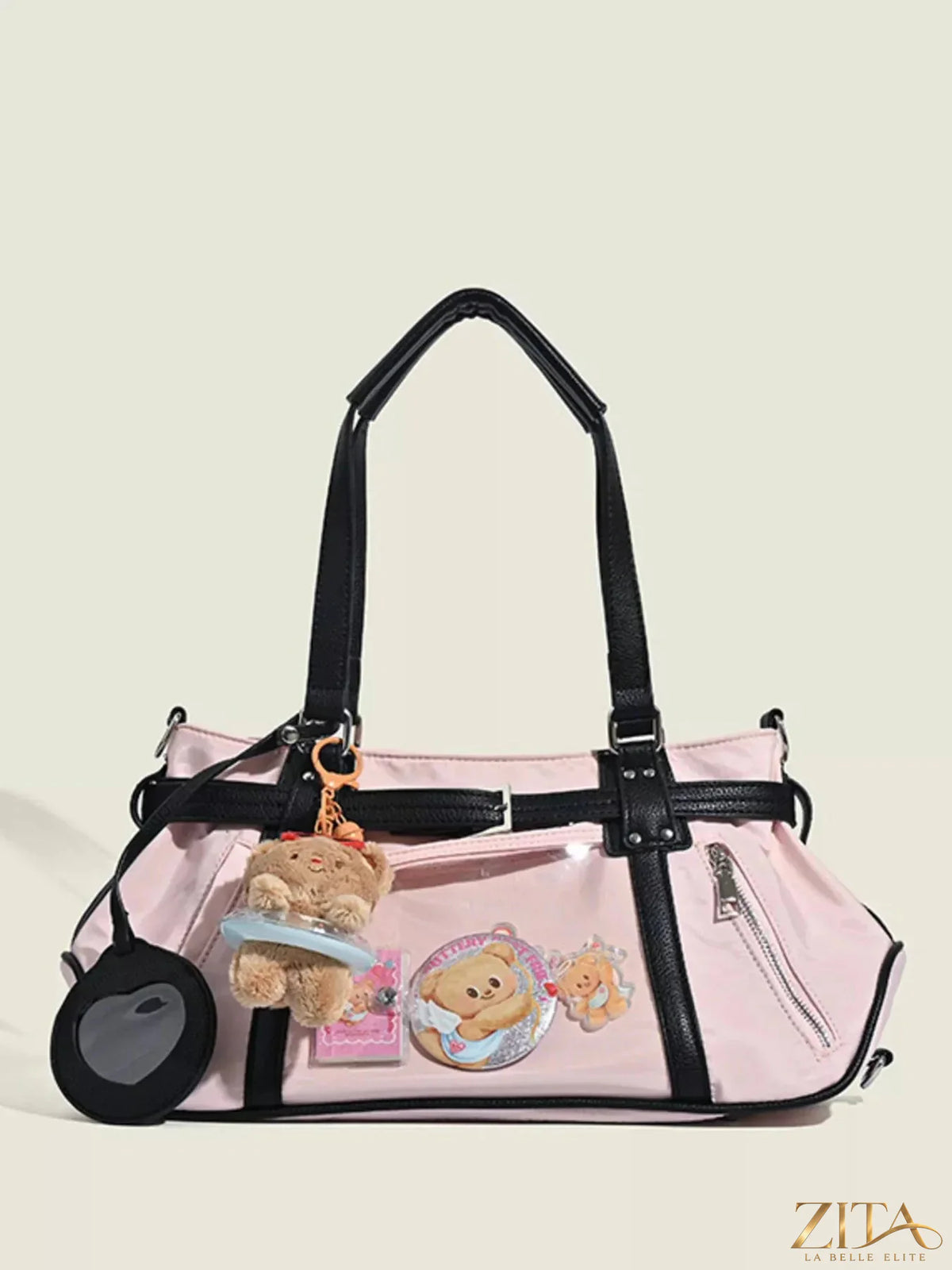 Contrast lightweight shoulder bag by Zita La Belle Elite featuring a sleek design and adjustable strap.
