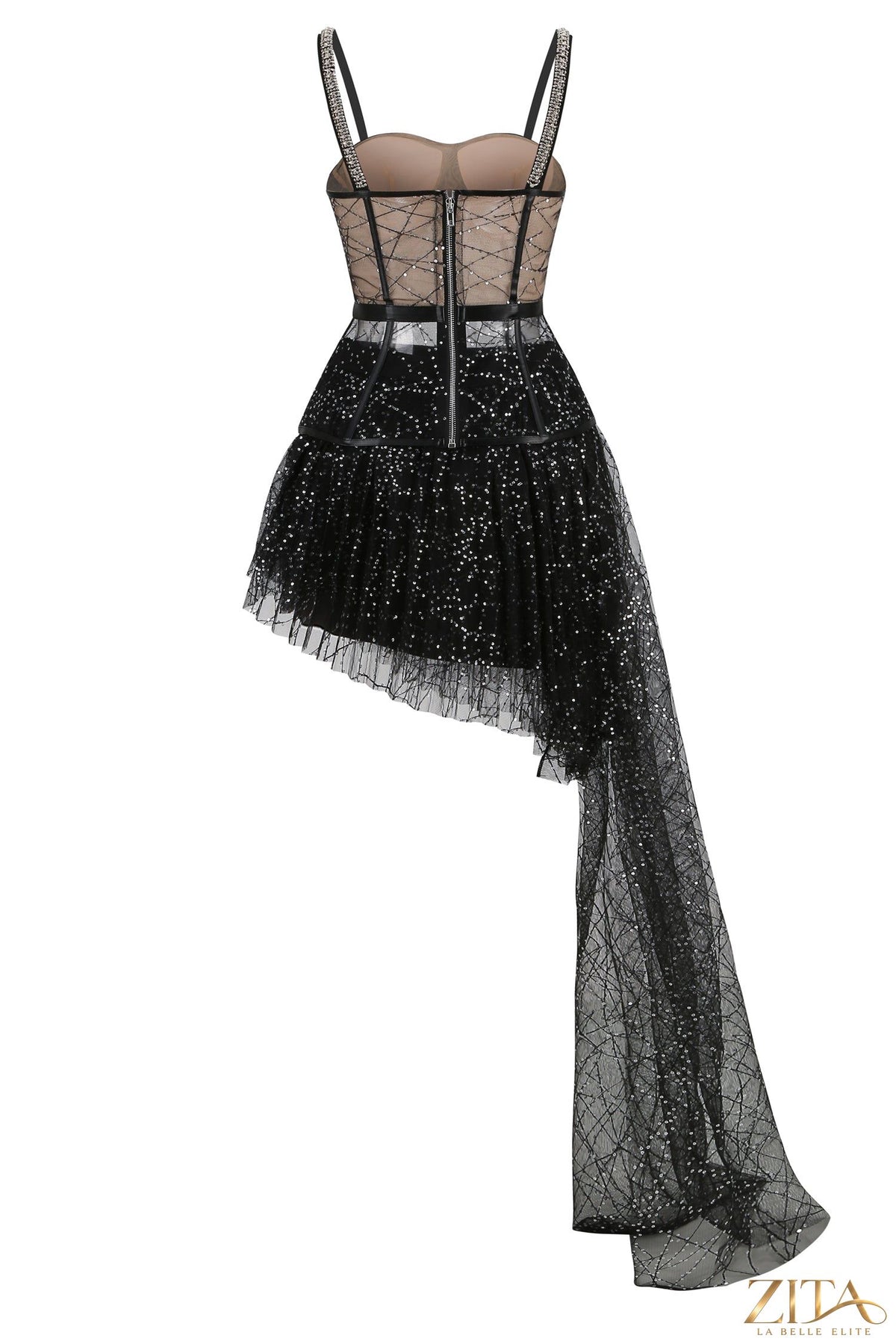 Zita La Belle Elite women's casual maxi dress with long flowing fabric, perfect for club or party occasions.