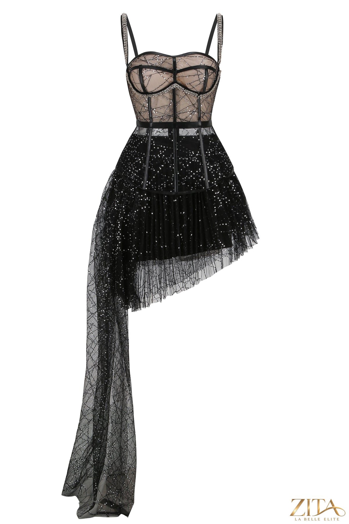 Zita La Belle Elite casual maxi club party dress for women, flowing long dress with elegant design and relaxed fit.