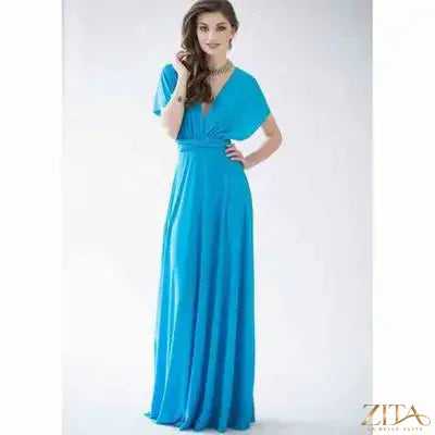 Elegant backless sleeveless women's evening dress by Zita La Belle Elite, showcasing a stylish and sophisticated design.