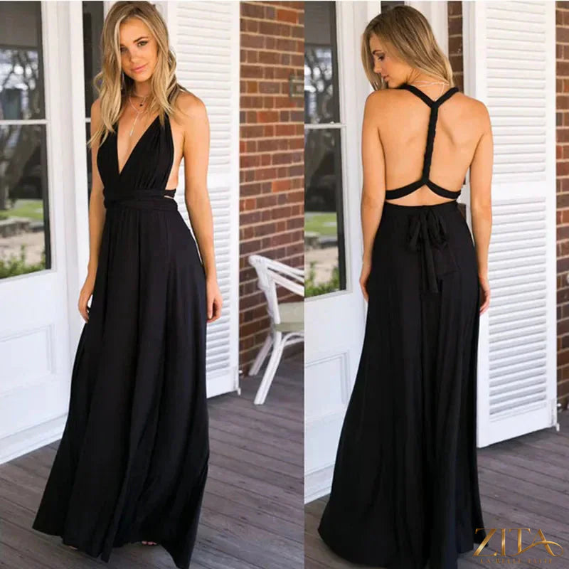 Zita La Belle Elite backless sleeveless women’s evening dress with a sexy, elegant design perfect for stylish occasions.