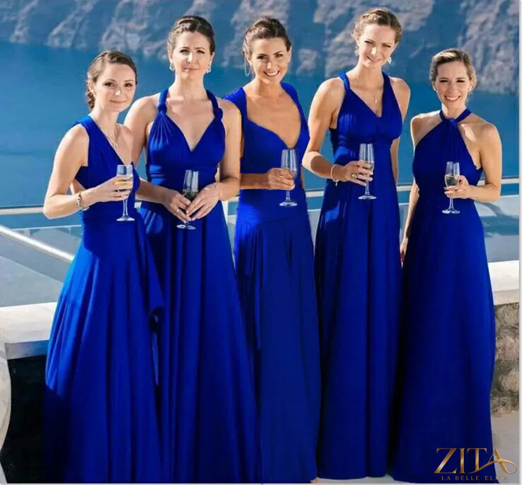 Zita La Belle Elite women's backless sleeveless evening dress featuring a stylish, elegant design with a fashionable temperament fit.